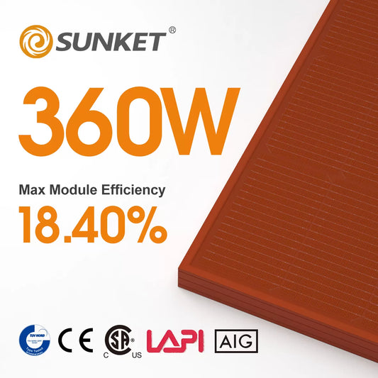 360W Colorful topcon Solar Panel